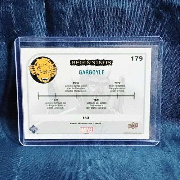 5/$20 Mint 2023 UD Gargoyle Marvel Beginnings Vol. 2 Series 2 Card 179!! - Picture 2 of 2